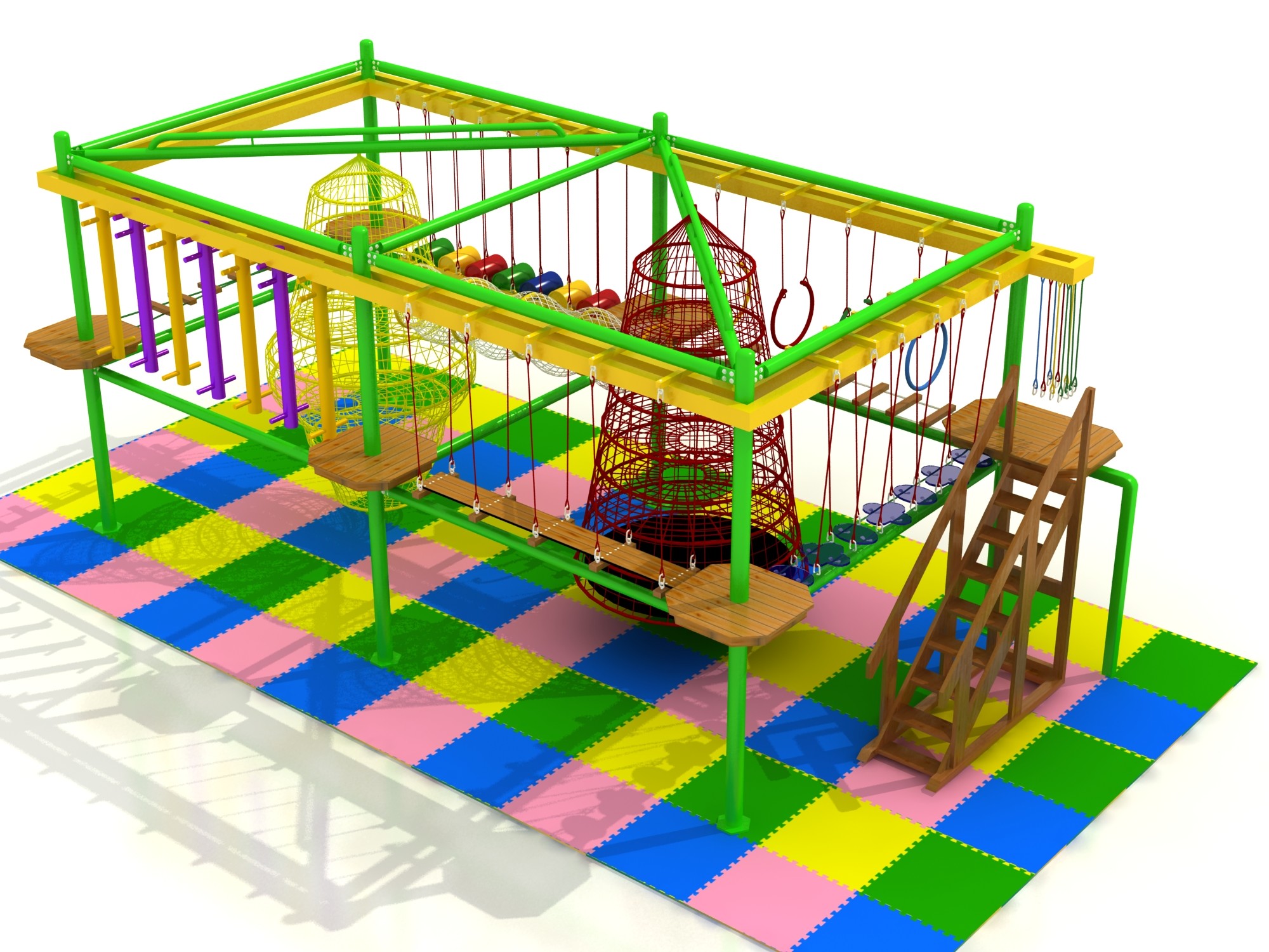 teenager challenging game adventure play park wooden play equipment for indoor