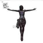 Bronze Cross Jesus Statue Life Size Christ Religious Metal Garden Church Decor