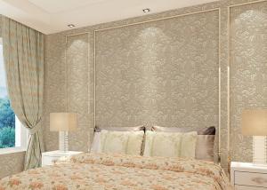Quality Floral decoration contemporary bedroom wallpaper , Nonwoven modern wallpaper for bedroom wholesale