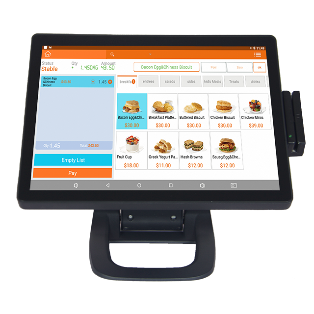 15 or 15.6 Inch Bright Main Display speed Payment Kiosk HDD-280F for Small Business