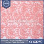 2016 51-52" embroidery High quality high end lace fabric wholesale for makiing