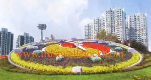 Quality 3.5m floral clock,3.5m garden clock,3.5m diame flower clock,5m floral garden clock -GOOD CLOCK YANTAI)TRUST-WELL CO LTD. wholesale