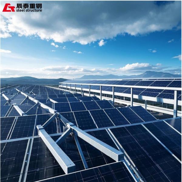 Cheap Bracket Steel Structure Building Construction Lightweight For Solar Photovoltaic for sale