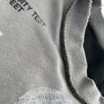 Custom DTG Print Logo Double Layer Waffle Long Sleeve 100% Cotton Tshirt