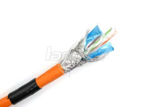 Quality 100Mzh High Speed SFTP Cat5e Lan Cable PVC + PE Jacket HDPE Insulation wholesale