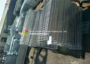Quality Welded Serrated Steel Bar Grating , Various Size Galvanized steel Grating wholesale