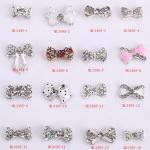 Hot NEW Wholesale nail art Jewelry 3D Bows Alloy Nail Art Jewelry Number ML3495
