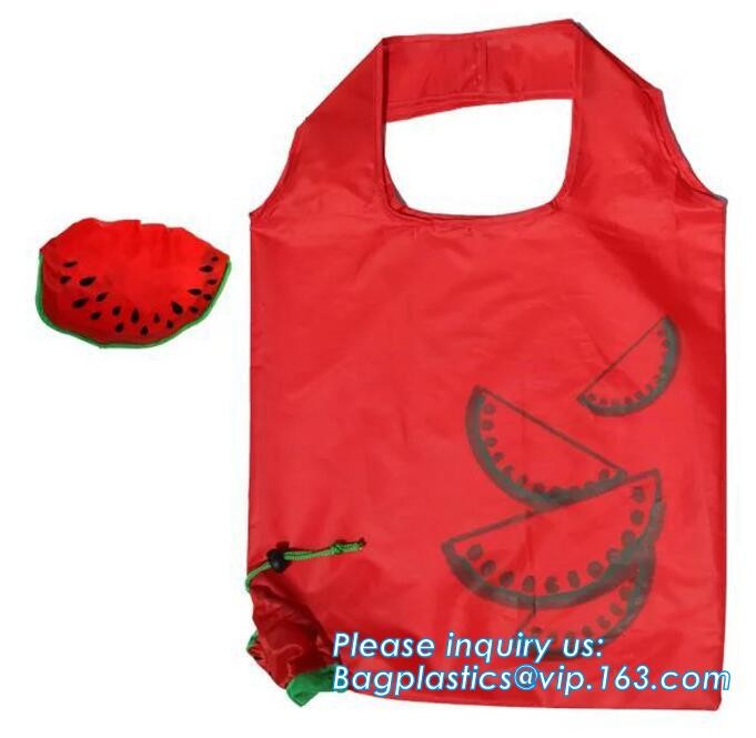 Recycled Foldable Nylon Polyester Tote Bag with logos polyester shopping bag Custom advertising handle non woven bag PAC
