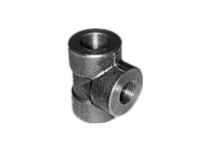 Quality ASTM A350 LF2 Threaded Pipe Fittings Threaded Reducing Tee BS3799 Standard wholesale