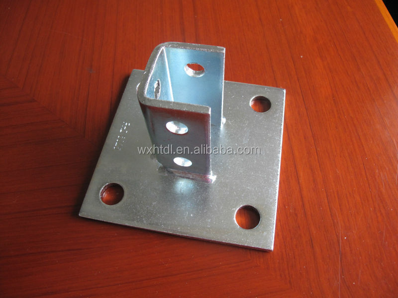 Standard Steel Channel Post Base Accessories C Channel 1-5/8"