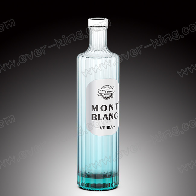 Different Shapes White Glass Liquor Bottle Frosting 500ml 1.5L