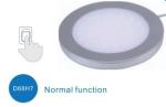 60lm/W Round Led Under Cabinet Lights 12V 3W Ultra Slim