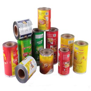 Quality 104 Micron VMPET PE Plastic Packaging Film Fruit Chips Plastic Food Wrap Film wholesale