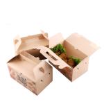 Sustainable Fried Chicken Boxes Packaging Meal Paper Box UV Coating