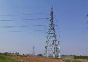 Quality Double Circut Transmission Line Tower , Durable Angle Steel Transmission Tower wholesale