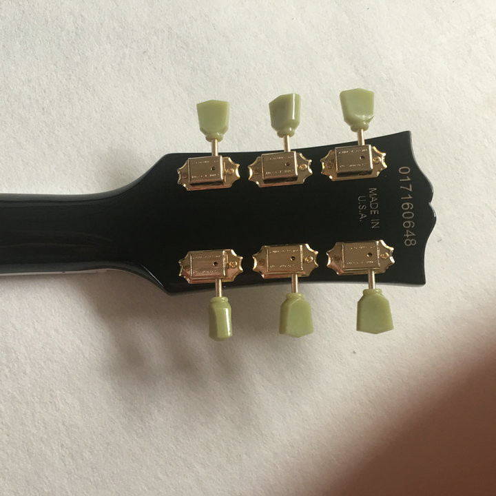 Top quality only one pickup lp custom black beautify Electric Guitar,Custom guitar,Golden hardware