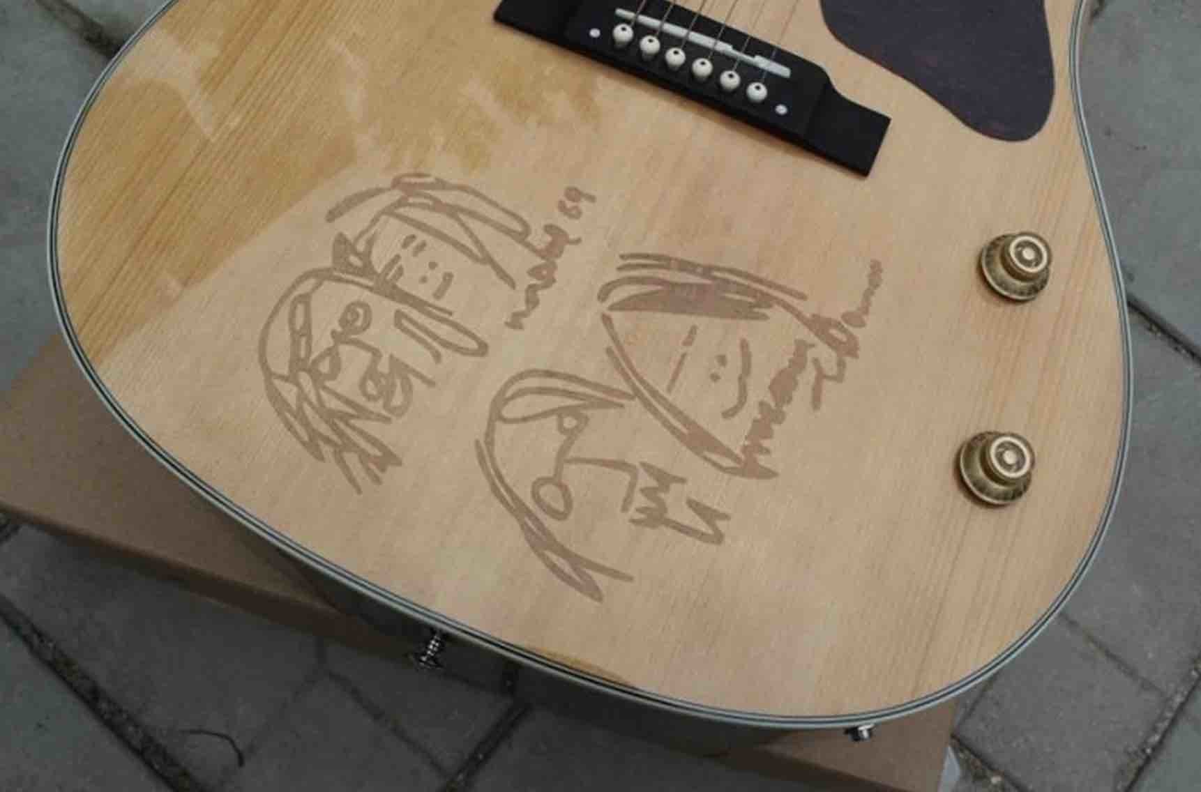 Custom Grand 70th Anniversary John Lennon Museum Model J160E Acoustic Guitar