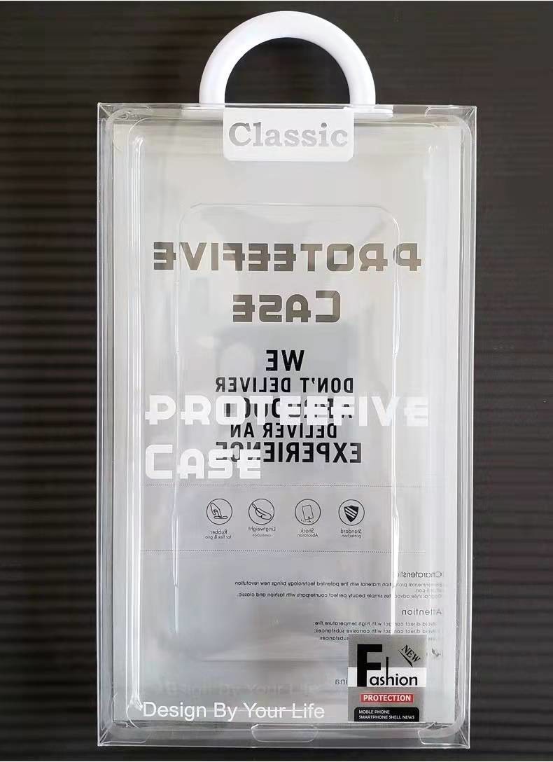 PVC Transparent Packaging Paper Box Custom Logo Phone Case Packaging Box