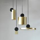 Quality Postmodern gold pendant lamps creative Nordic living room restaurant designer light model room pendant lamp(WH-AP-111 wholesale