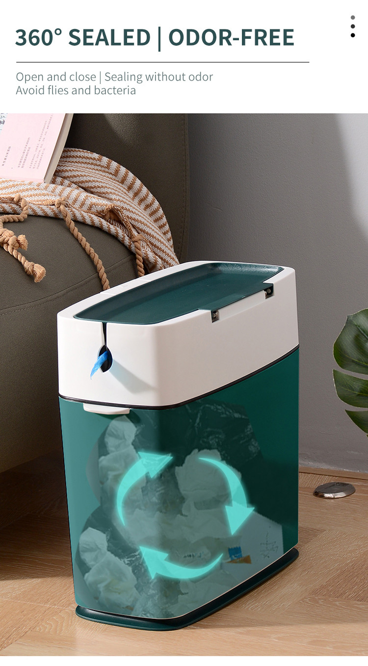 Touchless Intelligent Sensor Trash Can Kitchen Garbage Bin For Home