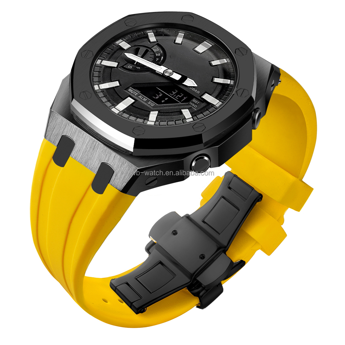 Casio Watch Modified Case And 316l Stainless Steel Watch Band For G Shock Ga2100