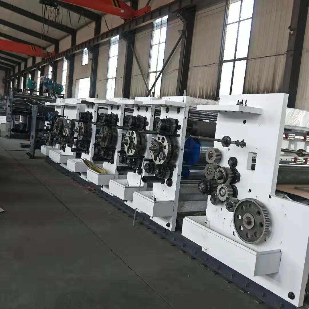 Corrugated Cardboard Flexo Printer Slotter Die-Cutter Stacker Machine