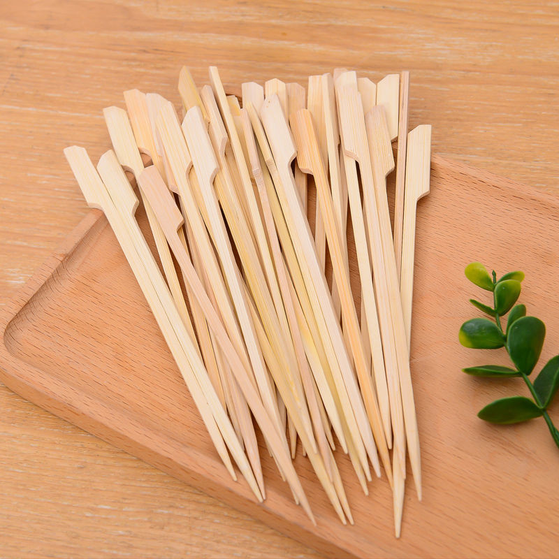 Heat Resistance BBQ Tools Flat Bamboo Paddle Skewer for Perfect Grilling