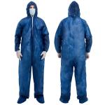 Dark Blue PP Type 6 Type 5 Disposable Overalls 20gsm-70gsm