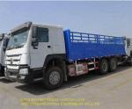 SINOTRUK HOWO Big Cargo Truck 371HP Steer Engine 6x4 Fence Cargo Truck Euro 2