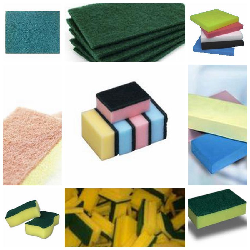 AC380/50HZ Voltage Kitchen Sponge Foam Scouring Pad Washer Sponge Making Machine