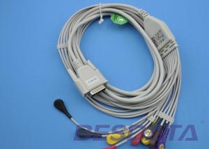 Quality No Resistance EKG Electrode Lead Wires Compatible Nihon Kohden TP7001 wholesale