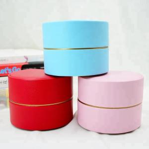 Quality Round Fashion Leather Jewelry Box Multi Color Eco Friendly For ring Holder wholesale