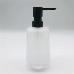 Frosted White Glass Bathroom Accessories Set 6pcs Waterdrop Shape Acid Wash