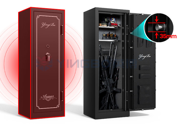 Steel Material Gun Safe Box With 75 Mins Fireproof Protection