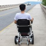 Lithium Ion ISO13485 125KG Foldable Electric Wheelchair