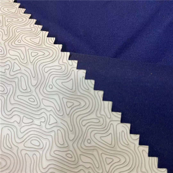 100% Polyester Plain Winter Breaker Fabric With Breathable Film Backing 75D*150D 150gsm 150cm Waterproof