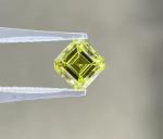 Synthetic High Clarity vS1 Lab Grown Yellow Diamond Asscher Shaped
