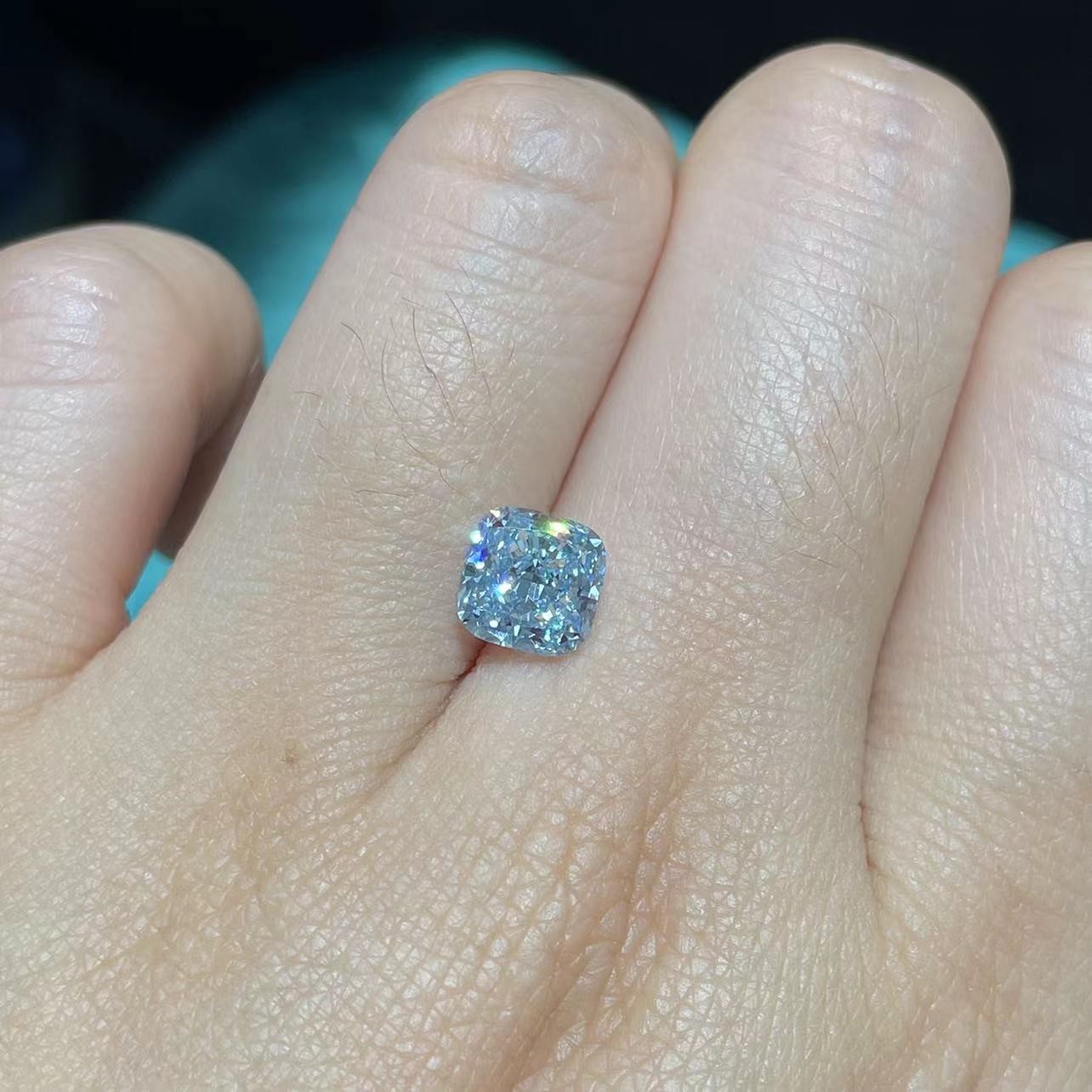 2.2ct-3.0ct Lab Grown Blue Diamonds VS1 Lab Created Colored Diamonds