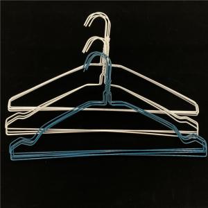 Quality Thin Wire Clothes Hangers , Electrostatic Spraying Fabric Wrapped Hangers wholesale