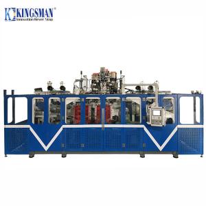 Quality Blue Double Station Blow Moulding Machine 18M³/h Cooling Water Consumption wholesale