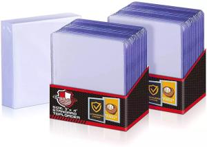 Quality Two Film Cover Plastic Clear Rigid Toploader Card Sleeves For Baseball Yugioh wholesale