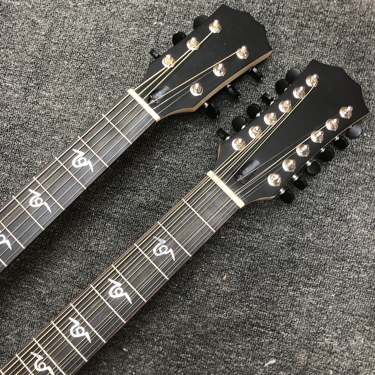 Custom PS14dk style Ritchie Sambora model 6/12 strings double neck acoustic guitar