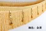 Handmade fashionable chain beads lace tassels fringes for curtain/sofa/pillow