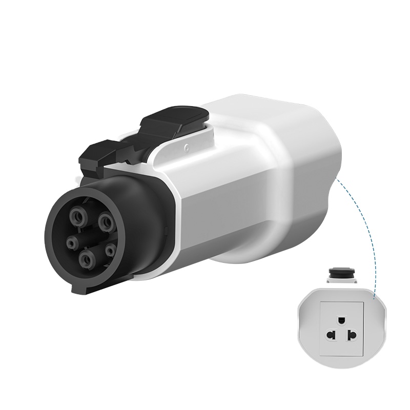 Qiaoyi GBT to Type2 22kw 380v AC Inlet Adapter for Electric Vehicles 32A Charging Connector Outlet Plug ev charger adaptor