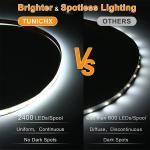 480Leds 6500K White flexible COB Led Strip Light for Indoor decoration in 12V