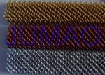 Fireproof Silver Metal Mesh Curtains Metal Coil Drapery For Exhibition Blinds