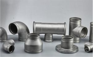 Quality Stainless Steel Grooved Pipe Fittings With Sandblasting / Polishing Surface Treatment wholesale