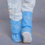 50g SMS 400g PVC Blue Plastic Shoe Covers With Elastics