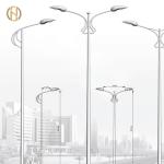 3-10mm Thickness Galvanized Light Pole 2% Dimension Tolerances