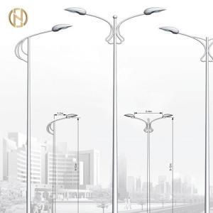 Quality 3-10mm Thickness Galvanized Light Pole 2% Dimension Tolerances wholesale